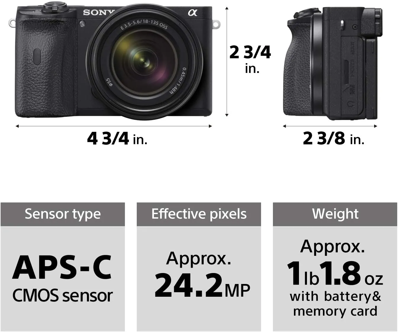Sony Alpha A6600 Mirror less Camera With 18-135mm Lens - Image 6