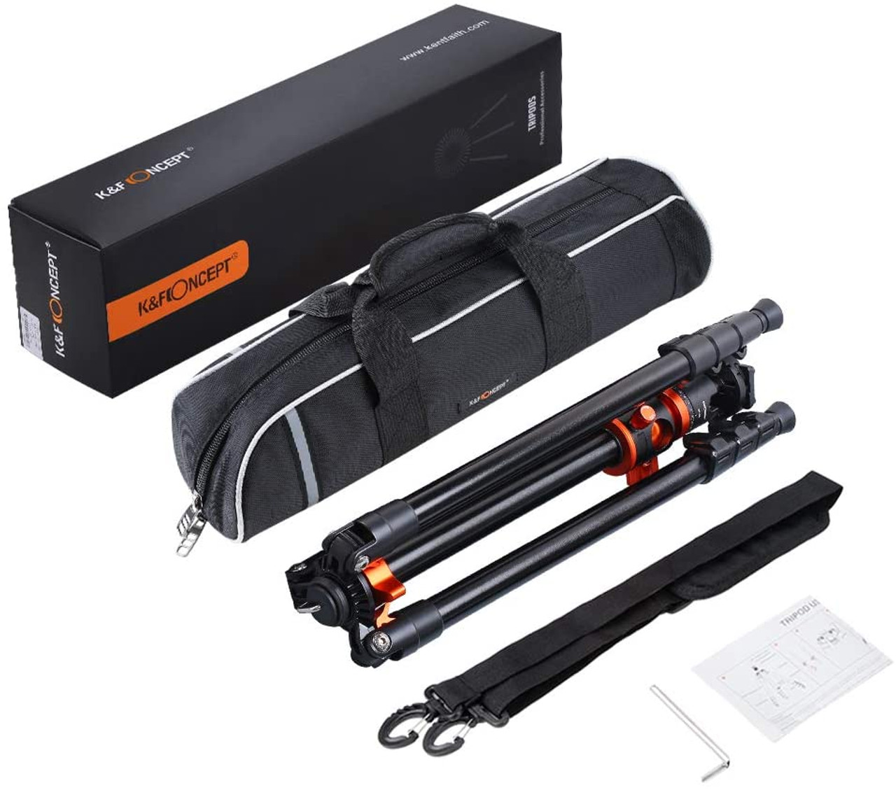 K&F Concept KF09.112V1 Aluminum Ball Head Camera Tripod - Image 2