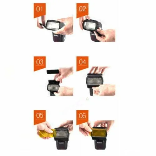 Godox CF07 Universal Speedlite Filter Kit For Flash Photography 7 Colour set - Image 3