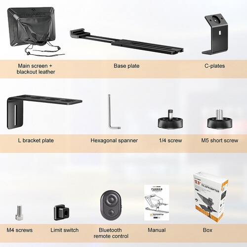 LENSGO TC12P 12.9" Teleprompter with Remote Control for Smartphone/Tablets - Image 3